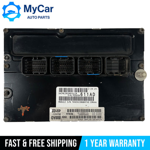 2007 Jeep Grand Cherokee 3.7L A/T Engine Computer ECM PCM ECU 05094611AD