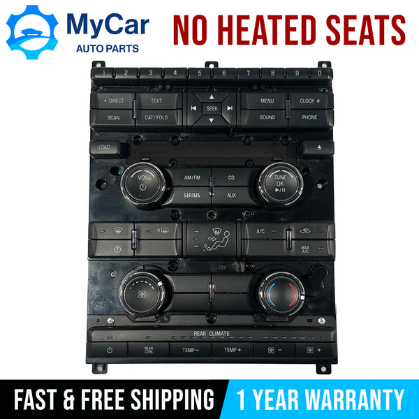 OEM 2009 - 2012 Ford Flex Radio Climate AC Heater Control Panel 8A8T-18A802-AF
