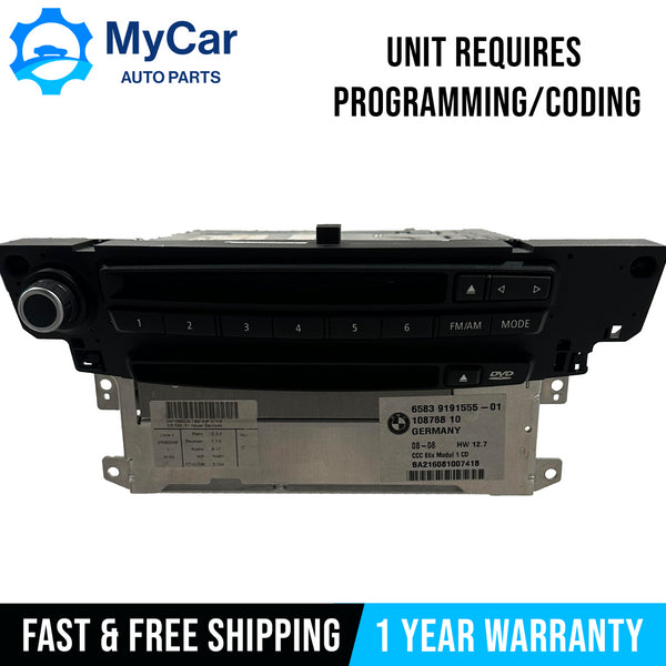 07-10 BMW E64 E63 E60 5 6 SERIES OEM CCC DVD Radio Navigation CD Player 9191555