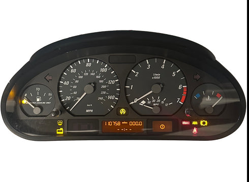 1999-06 BMW E46 325ci Instrument Cluster Speedometer Soft Top Convertible 110K