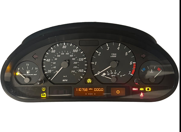 1999-06 BMW E46 325ci Instrument Cluster Speedometer Soft Top Convertible 110K
