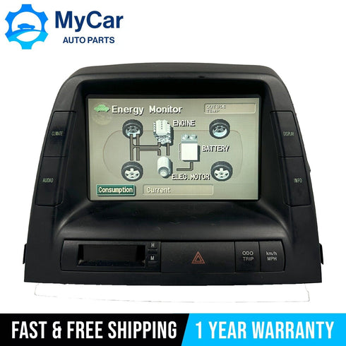 OEM 2004-2009 TOYOTA PRIUS INFO DASH ENERGY DISPLAY SCREEN MONITOR 86110-47081