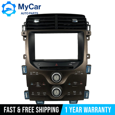 OEM 2011-2015 Ford Edge Radio AC Dual Climate Control Panel Bezel BT4T-18A802
