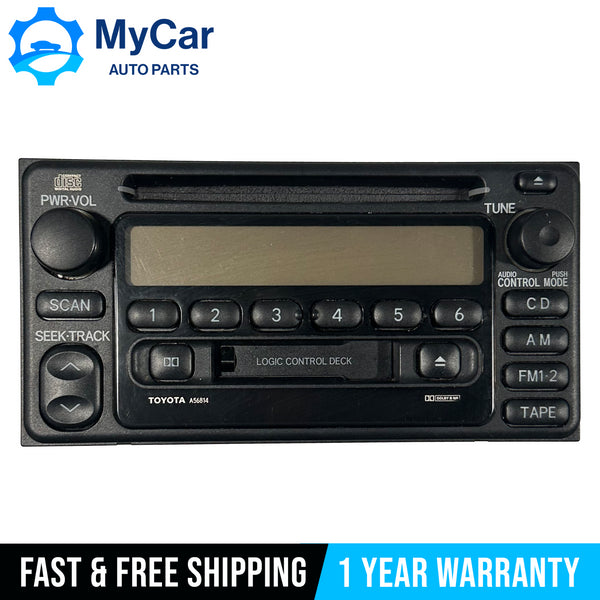 2001-03 TOYOTA HIGHLANDER CELICA AM FM CD RADIO CASSETTE PLAYER 86120-2B680 OEM