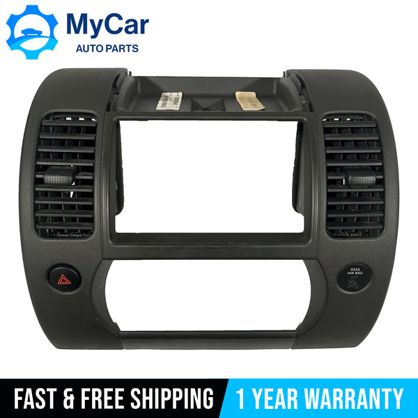 OEM 2005-2012 Nissan Xterra Center Dash Radio Climate Bezel Trim Panel