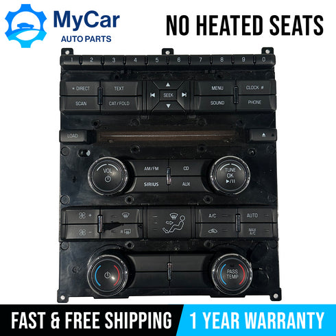 OEM 2010 - 2012 FORD TAURUS Radio Climate Control Panel Face AG1T-18A802-BB