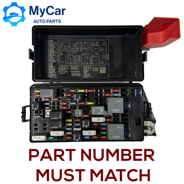 OEM REAR FUSE BOX UNDER SEAT 2008 - 2011 BUICK LUCERNE CADILLAC DTS 13712250