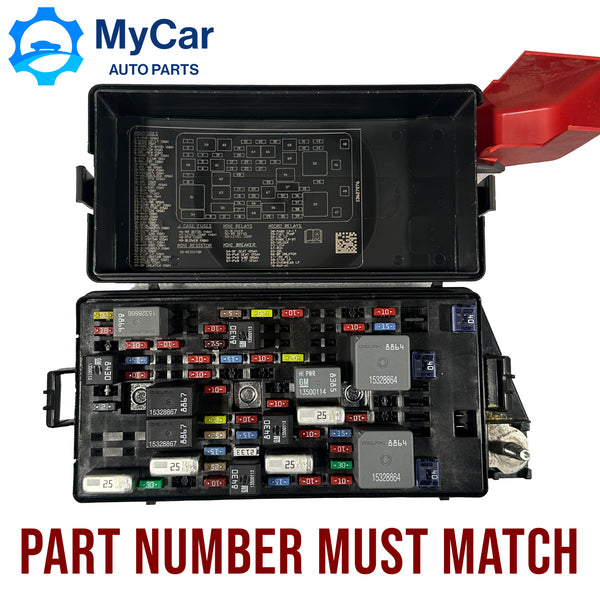 OEM REAR FUSE BOX UNDER SEAT 2008 - 2011 BUICK LUCERNE CADILLAC DTS 13712250