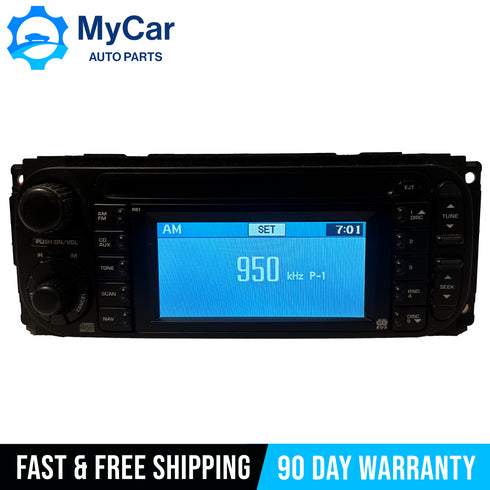 2005-2007 Jeep Liberty Town and Country Caravan CD AM/FM radio NAV 56038629 OEM