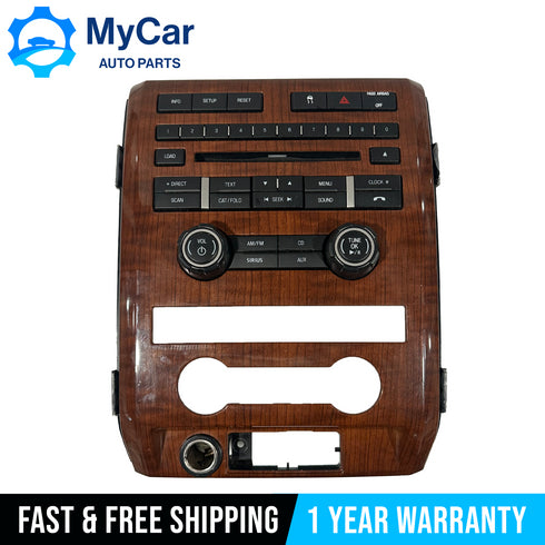 2009 2010 Ford F150 Lariat Center Dashboard Instrument Panel Wood Radio OEM