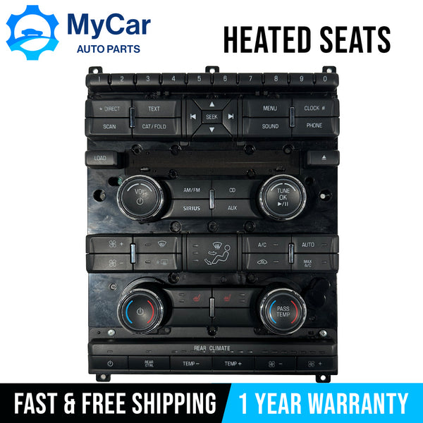 OEM 2009 - 2012 Ford Flex Radio Climate AC Heater Control Panel 8A8T-18A802-CF