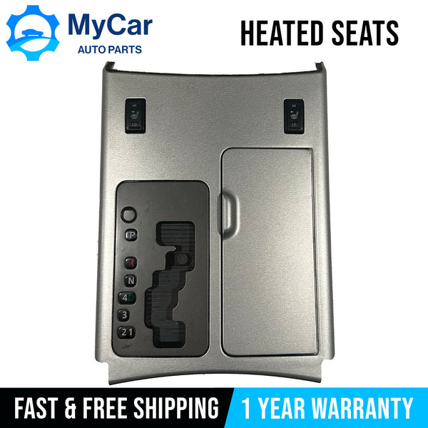 2004-2007 Nissan Armada Titan Shifter Bezel Trim Cup Holder Heated Seat Gray OEM