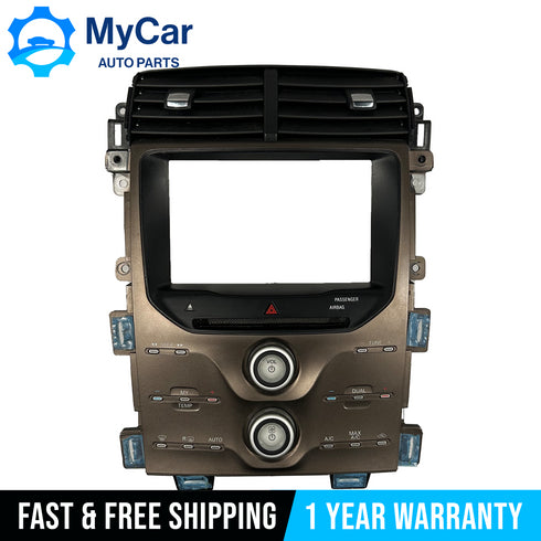 OEM 2011-2015 Ford Edge Radio AC Dual Climate Control Panel Bezel ET4T-18A802-BB