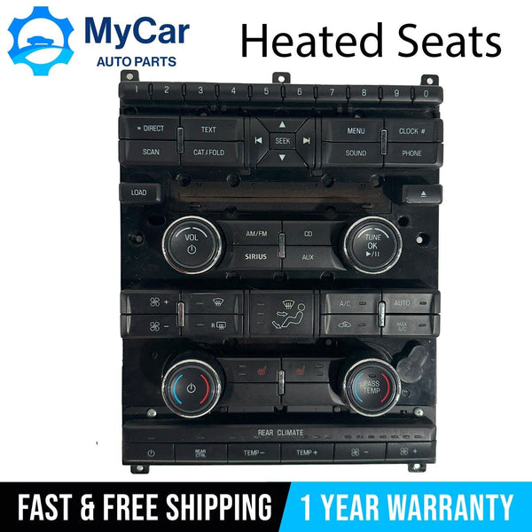 OEM 2009-2012 Ford Flex Heated Seat Radio AC Climate Control Unit AA8T-18A802-CB