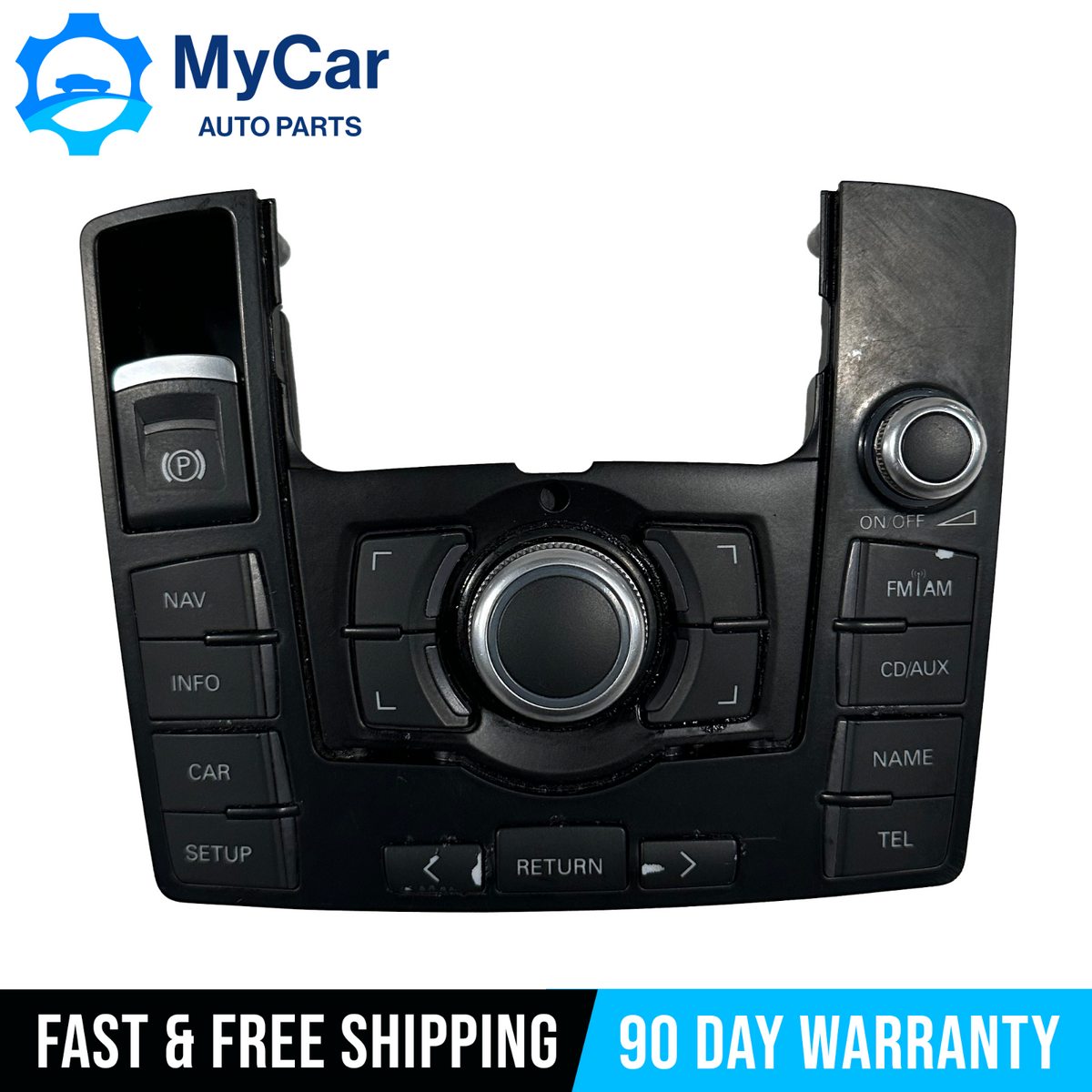 Rear Console Switch Module 2007-10 Audi A6 S6 MMI Center Interface Console Control Switch Panel 4 ...