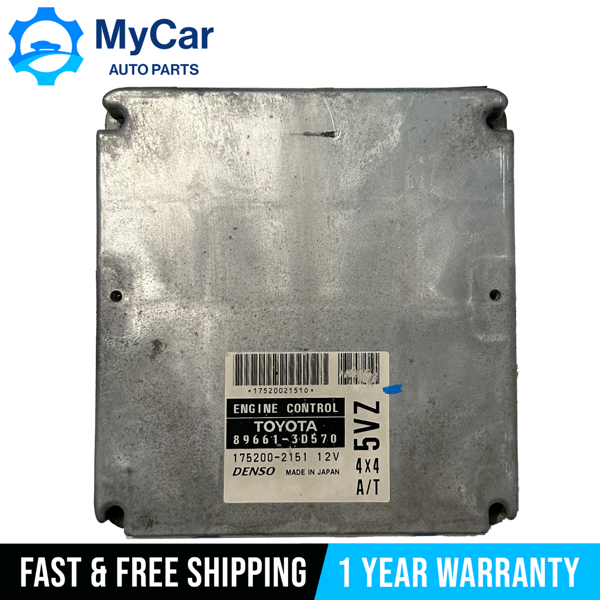 1998-2000 Toyota 4Runner 3.4L 4WD A/T Engine Computer ECU ECM PCM 8966 ...
